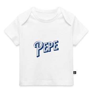 Pepe Namen personalisiert - Baby Premium Organic T-Shirt - Weiß - Vorne