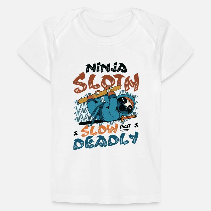 Ninja Sloth slow but deadly Baby Premium Organic T-shirt