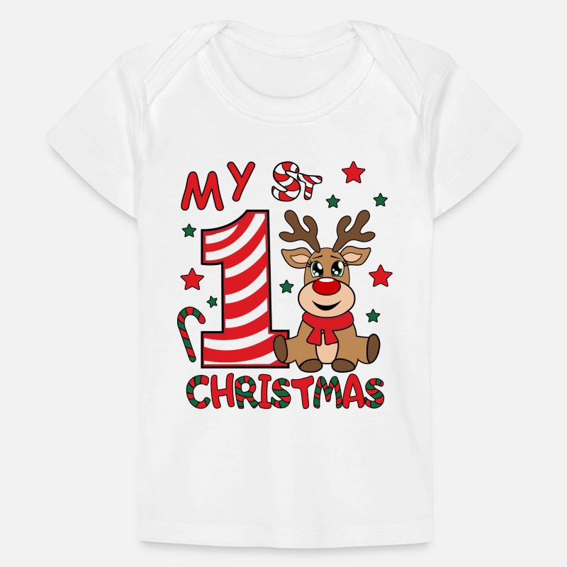 Mon premier 1er Noël Mon premier bébé de Noël T-shirt Premium bébé bio