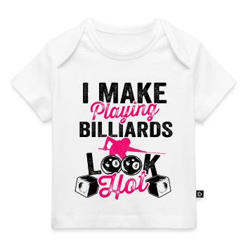 Pocketologist Billiards Pool Billiard 8 Ball - Baby Premium Organic T-shirt - white - Front