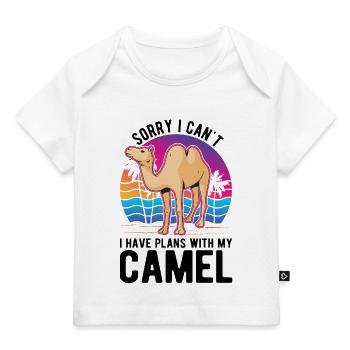 Cadeau Chameau Dromadaire Camel Big Camel - T-shirt Premium bébé bio - blanc - Devant
