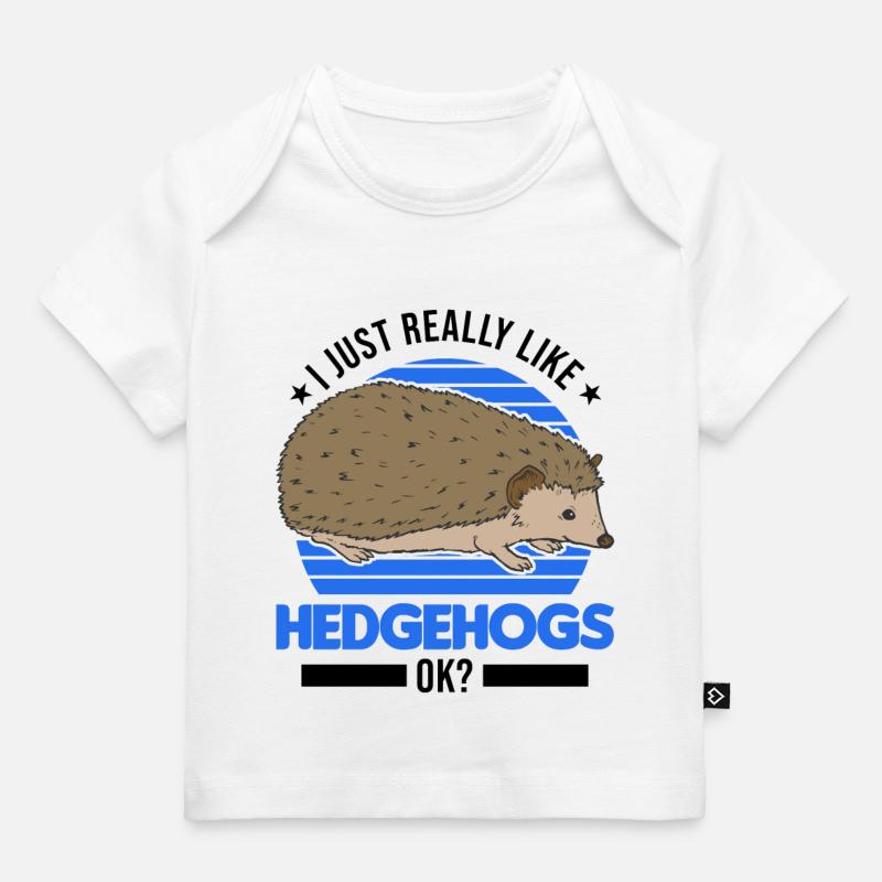 J’aime vraiment Hedgehogs Igel - T-shirt Premium bébé bio - blanc
