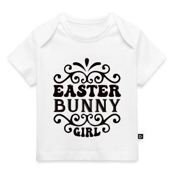 Für Kind - Osterhase, Ostern, Eiersuchen, Lustig - Baby Premium Organic T-Shirt - Weiß - Vorne