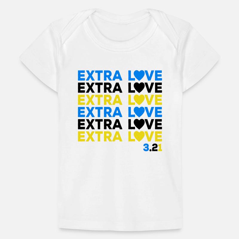 Down Syndrome Extra Chromosomes Extra Love Baby Premium Organic T-shirt