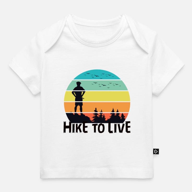 Escursione per vivere - T-shirt Premium neonato bio - bianco