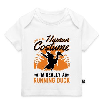 Costume de canard d’Halloween - T-shirt Premium bébé bio - blanc - Devant