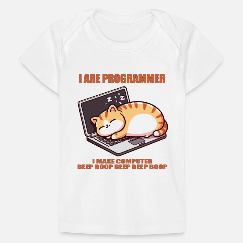 Je suis programmeur, gros chat endormi T-shirt Premium bébé bio