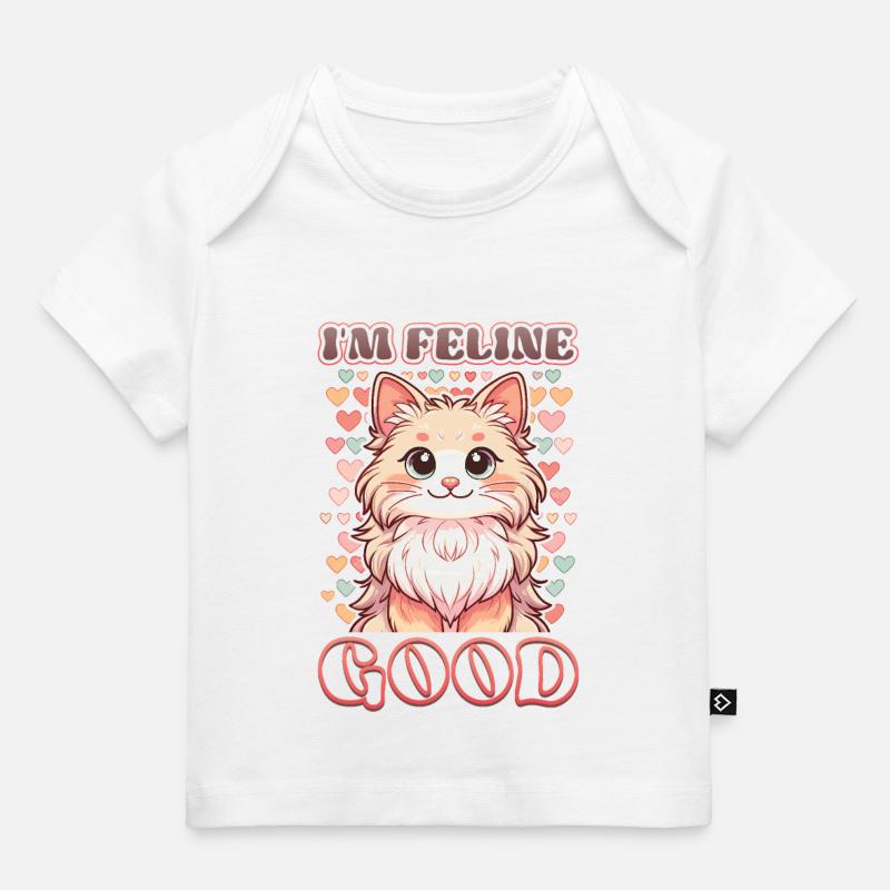 Drôle De Chat Dame, Chat Maman - T-shirt Premium bébé bio - blanc