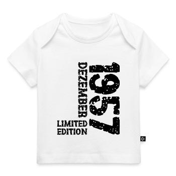 1957 Dezember Limited Edition 66. Geburtstag Deko - Baby Premium Organic T-Shirt - Weiß - Vorne