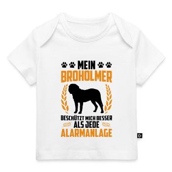 Broholmer is beter dan Alarm Broholmer - Baby Premium t-shirt biologisch - wit - Voor