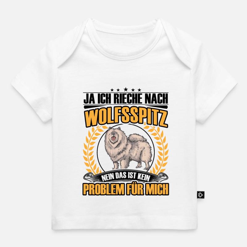 Wolfspitz : Oui, je sens comme Keeshond - T-shirt Premium bébé bio - blanc