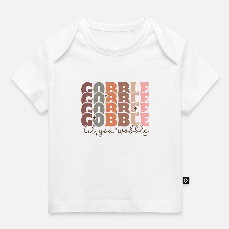 faIss til you wiggle Thanksgiving Design - T-shirt Premium bébé bio - blanc