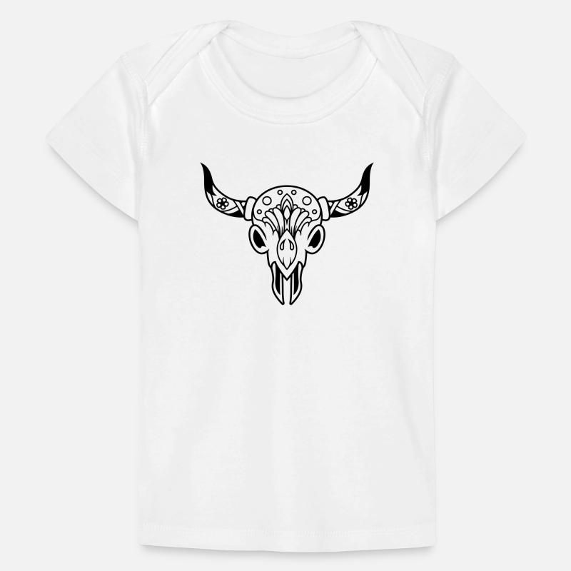 Crâne avec des cornes T-shirt Premium bébé bio