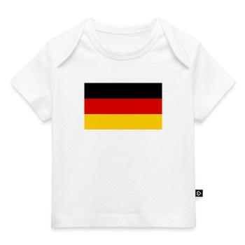 drapeau Allemagne - T-shirt Premium bébé bio - blanc - Devant