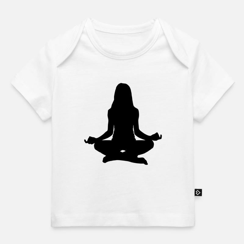 méditer - T-shirt Premium bébé bio - blanc