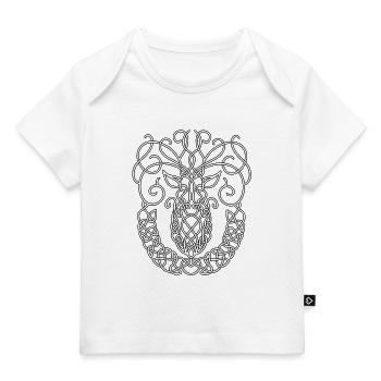 Celtic Stag - Baby Premium Organic T-shirt - white - Front