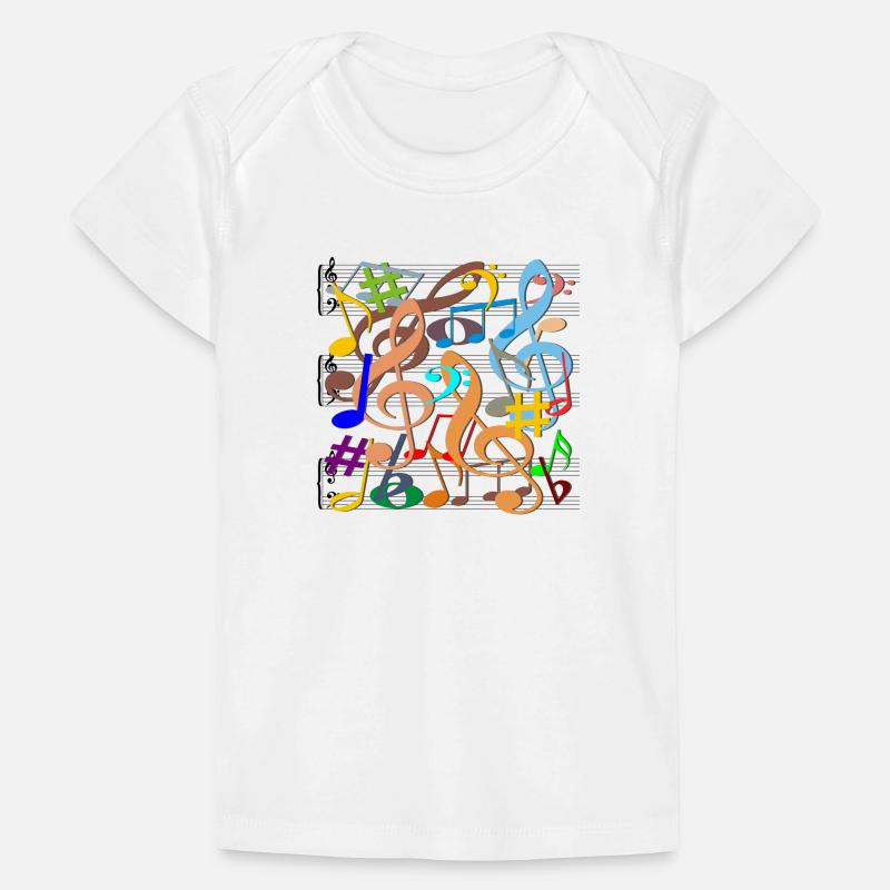 Musical Notes Baby Premium Organic T-shirt