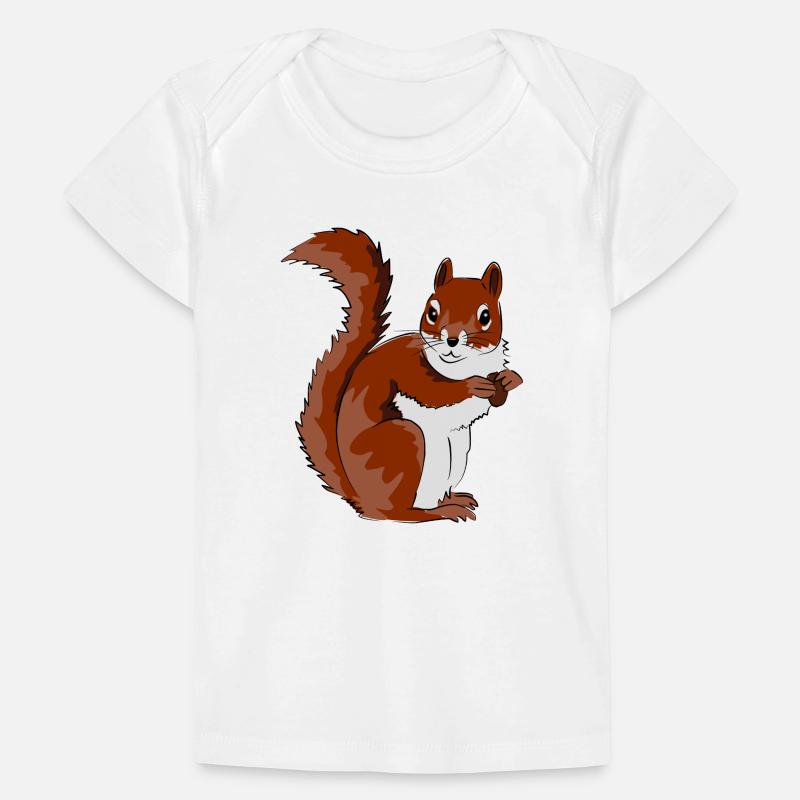 Niedliche Eichhörnchen Illustration Baby Premium Organic T-Shirt