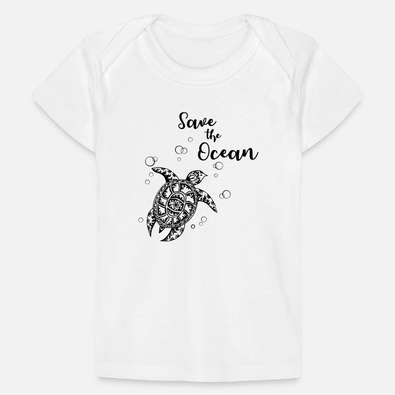 Save the Ocean - Turtle Baby Premium Organic T-Shirt