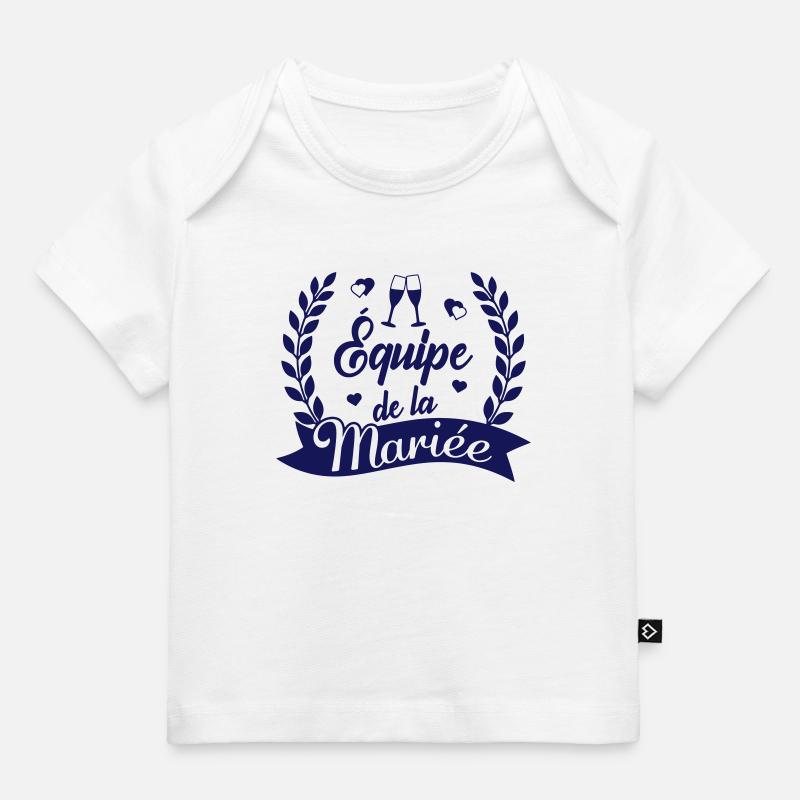 equipe de la mariee - T-shirt Premium bébé bio - blanc