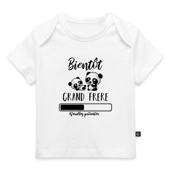Bientôt grand frère - T-shirt Premium bébé bio - blanc - Devant