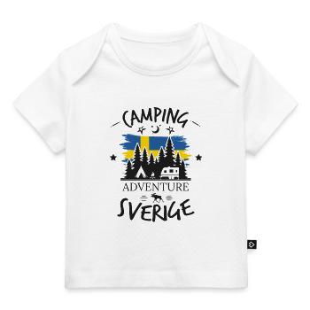 Camping Adventure Sweden Sverige Design - Baby Premium Organic T-shirt - white - Front