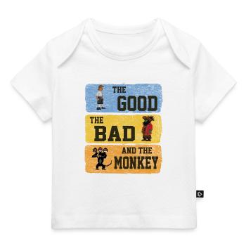 The Good The Bad The Monkey Vintage Island Geschen - Baby Premium Organic T-shirt - white - Front
