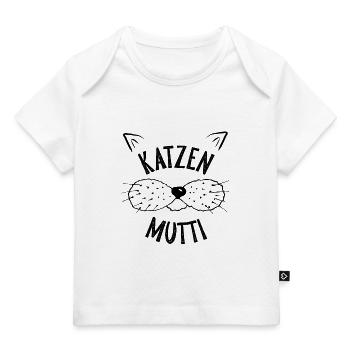 katzen mutti - Baby Premium Organic T-Shirt - Weiß - Vorne