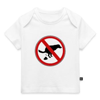 Panneau d’interdiction - T-shirt Premium bébé bio - blanc - Devant