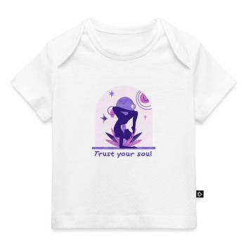 Yoga - Baby Premium Organic T-Shirt - Weiß - Vorne