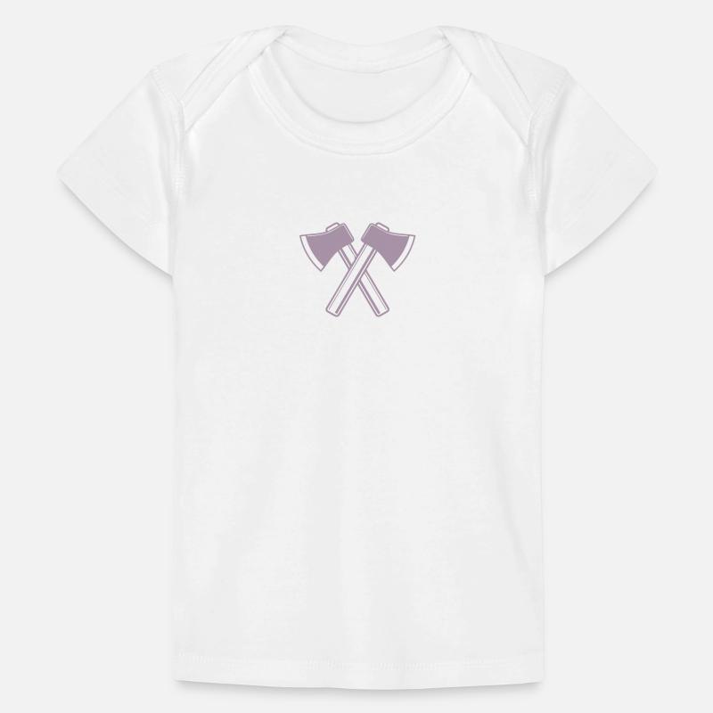 Axe Axes Bûcheron Forestier T-shirt Premium bébé bio