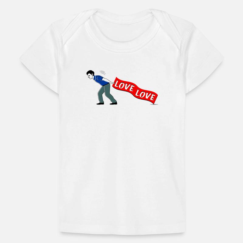 MEN PULL LOVE Banner Baby Premium Organic T-Shirt
