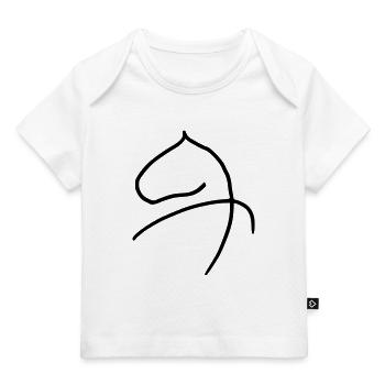Horse - Baby Premium Organic T-shirt - white - Front