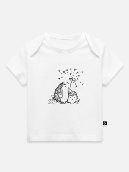 Glückliche Igel - Baby Premium Organic T-Shirt - Weiß
