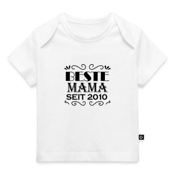 Beste Mama seit 2010 - Baby Premium Organic T-Shirt - Weiß - Vorne