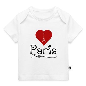 Ich liebe Paris - Baby Premium Organic T-Shirt - Weiß - Vorne