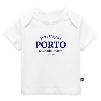 Porto a Cidade Invicta Est 1123 - T-shirt Premium bébé bio - blanc - Devant