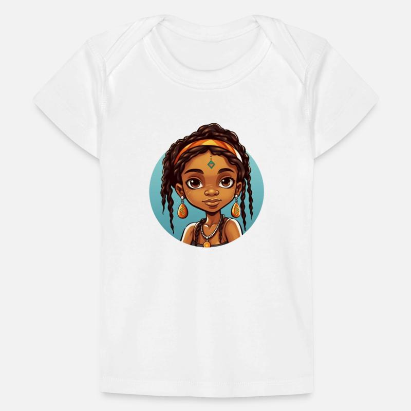 Afro Schwarz Kind Junge Mädchen Ethno Geschenkidee Baby Premium Organic T-Shirt