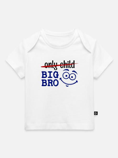 Einzelkind Großer Bruder Statement Bruderherz - Baby Premium Organic T-Shirt - Weiß