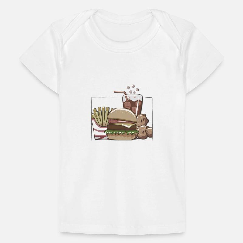 Restauration rapide >> encadrée T-shirt Premium bébé bio