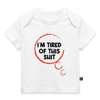 Gleichgültig Statement Ist Mir Egal - Baby Premium Organic T-Shirt - Weiß - Vorne