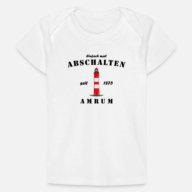Leuchtturm auf Amrum, Einfach mal Abschalten Baby Premium Organic T-Shirt