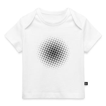 Grille noire - T-shirt Premium bébé bio - blanc - Devant