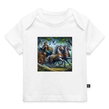 Königin Boudicca in der Schlacht - Baby Premium Organic T-Shirt - Weiß - Vorne