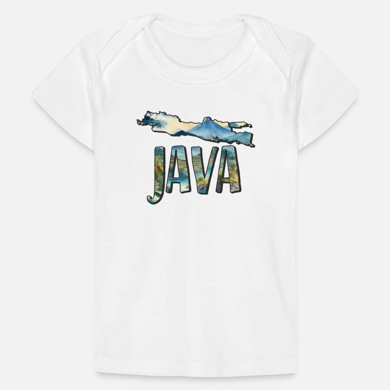 Watercolor Map Java Baby Premium Organic T-shirt