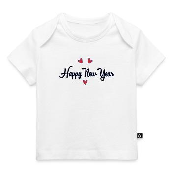 HAPPY NEW YEAR - T-shirt Premium bébé bio - blanc - Devant