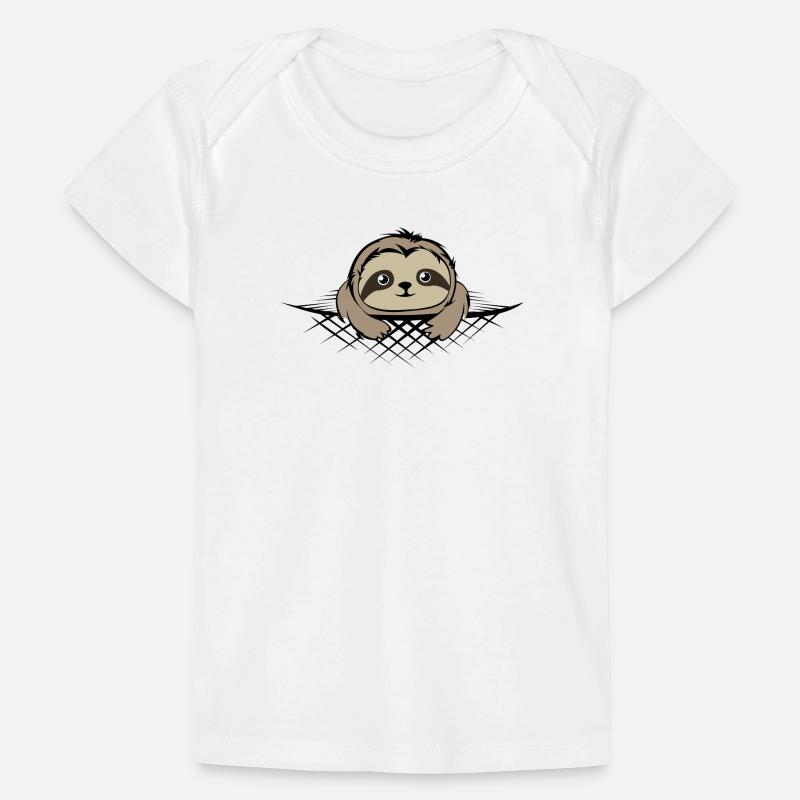 Sloth in pocket comic cartoon funny icon Baby Premium Organic T-shirt
