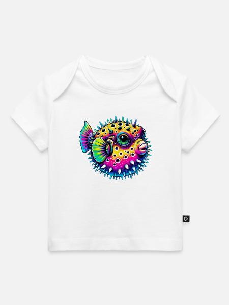 Kugelfisch - Baby Premium Organic T-Shirt - Weiß