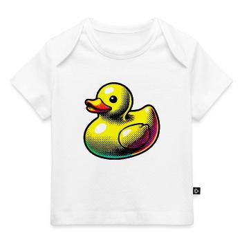 Ente Ente Ente Ente Ente - Baby Premium Organic T-Shirt - Weiß - Vorne