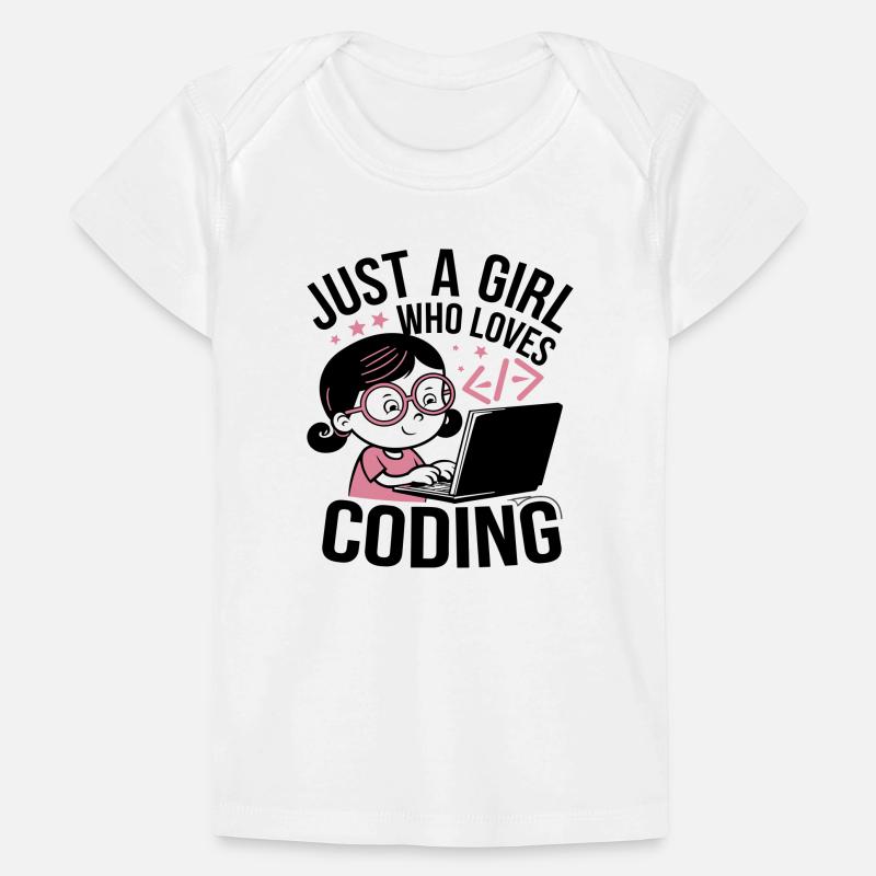 Juste une fille qui aime coder T-shirt Premium bébé bio
